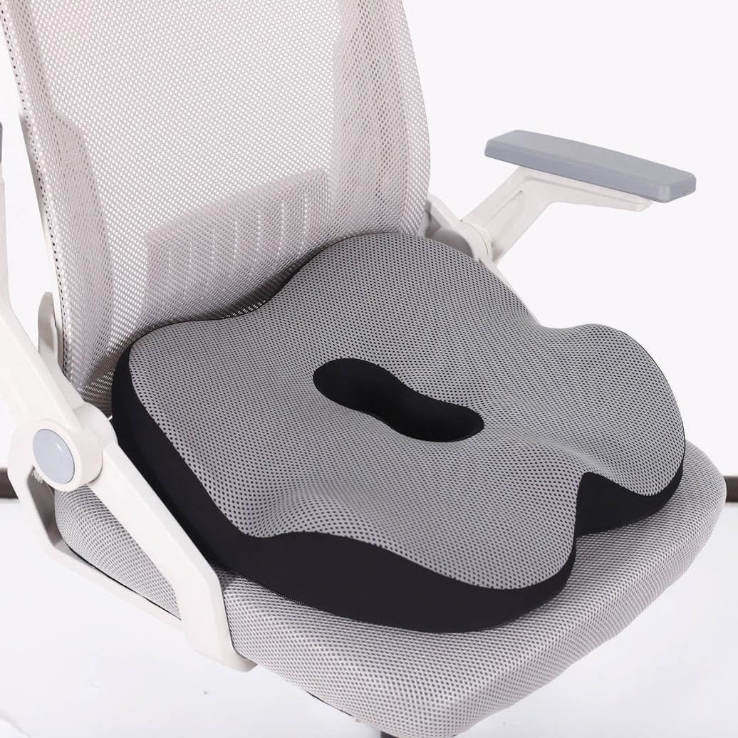 Booster Seat Cushion with Removable Washable Cover Grey T854