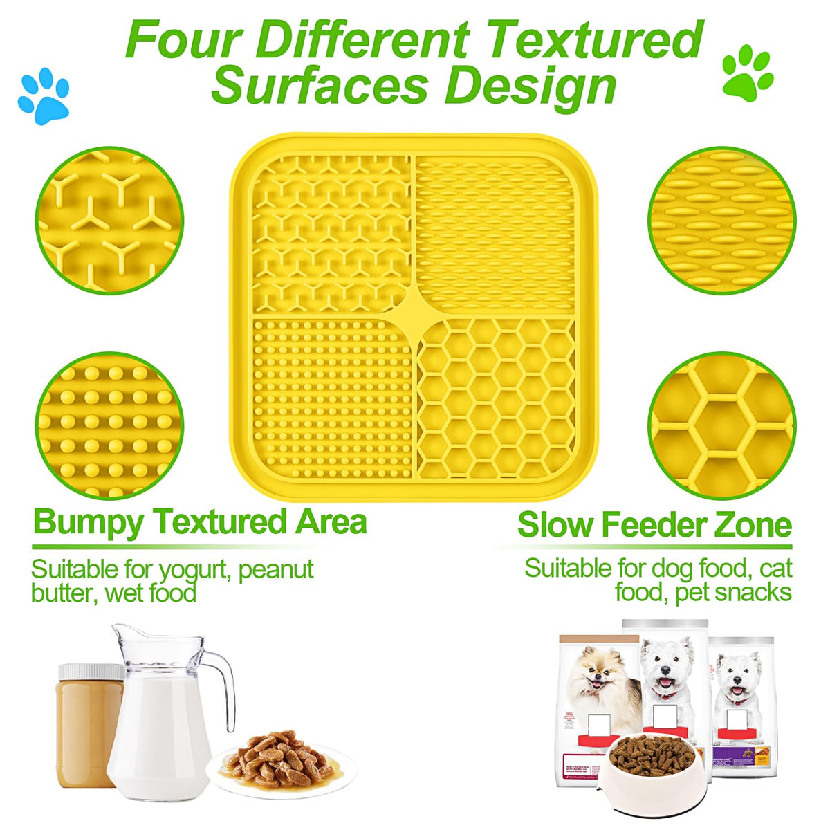 3PCS Lick Mat for Dogs and Cats with Suction Cups W2290