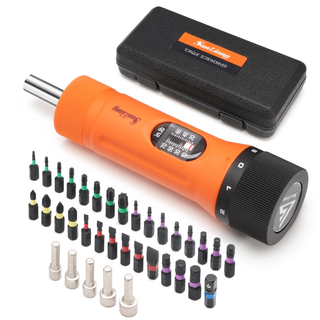 36Pcs Torque Screwdriver Wrench Set with 29 S2 Bits D9402