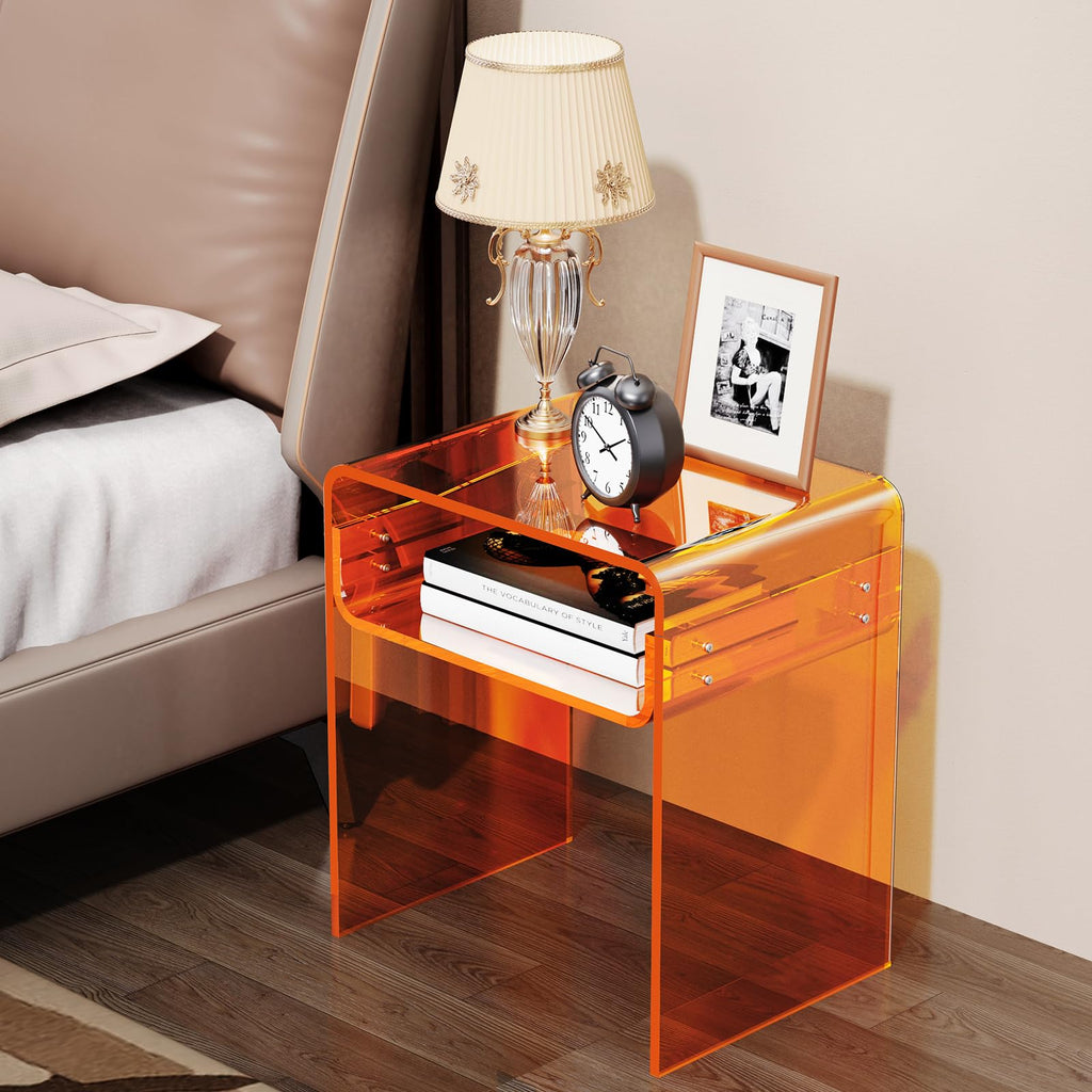 Clear Acrylic 2-Tier End Table D26046