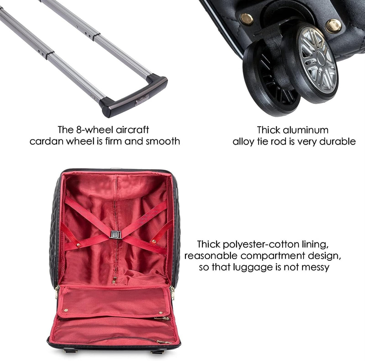 Black 18inch Softside Spinner Wheel Underseat Carry On Suitcase N207649