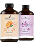 Lavender and Orange Essential Oils 2 x 4 Fl Oz I196