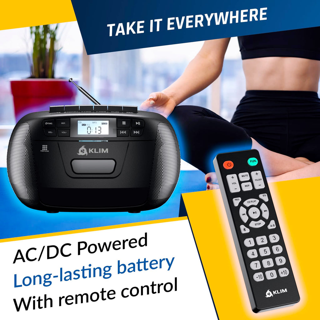 CD Cassette Player with Bluetooth AM FM Radio USB Drive K303421