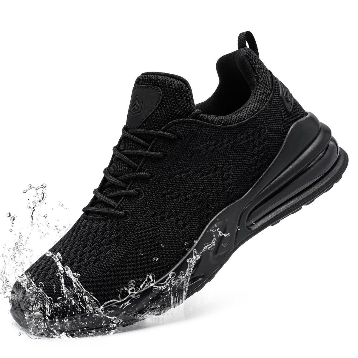 Men Non Slip Waterproof Slip-on Work Shoes D459578
