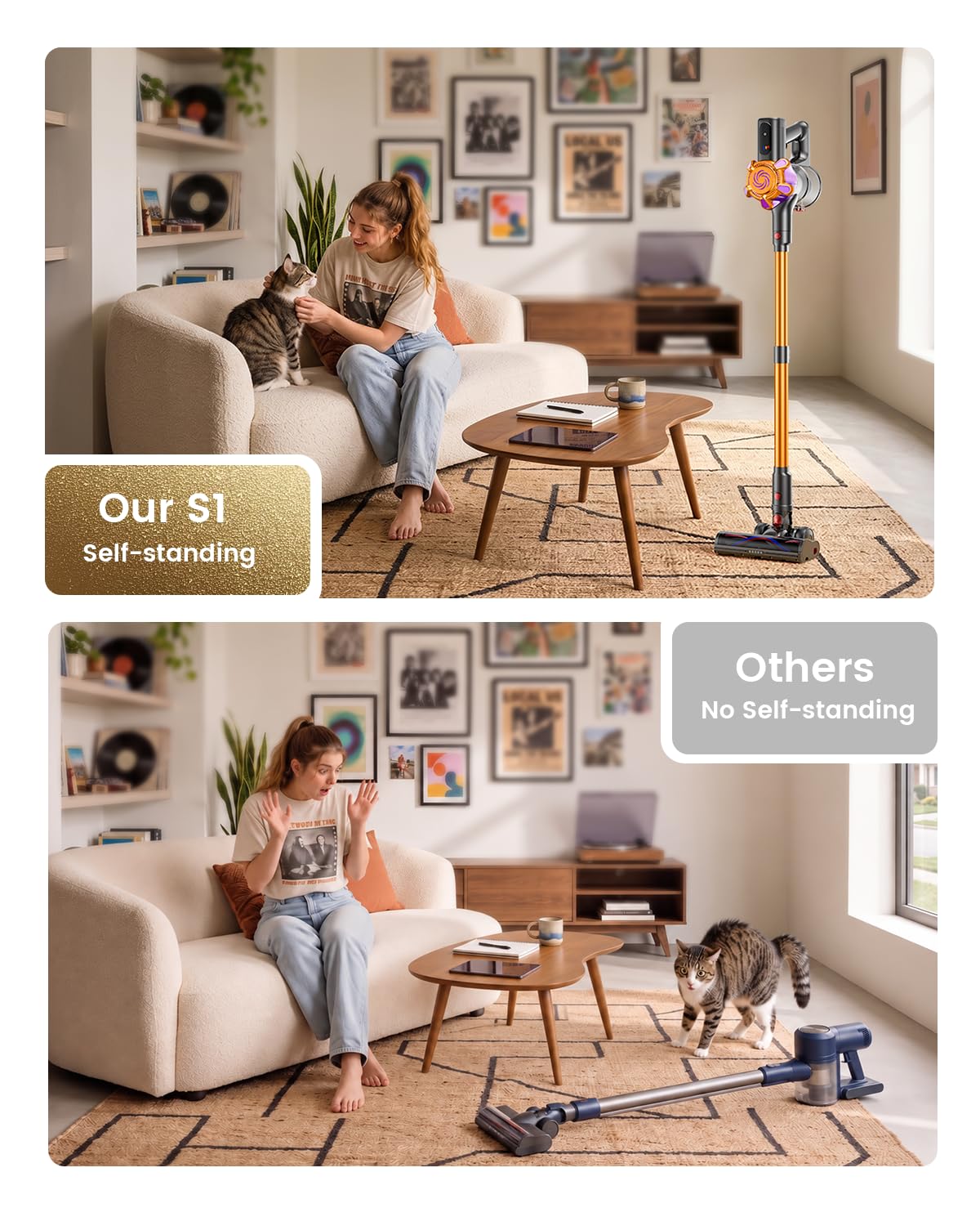 Cordless Stick Vacuum 580W 50Kpa E26433