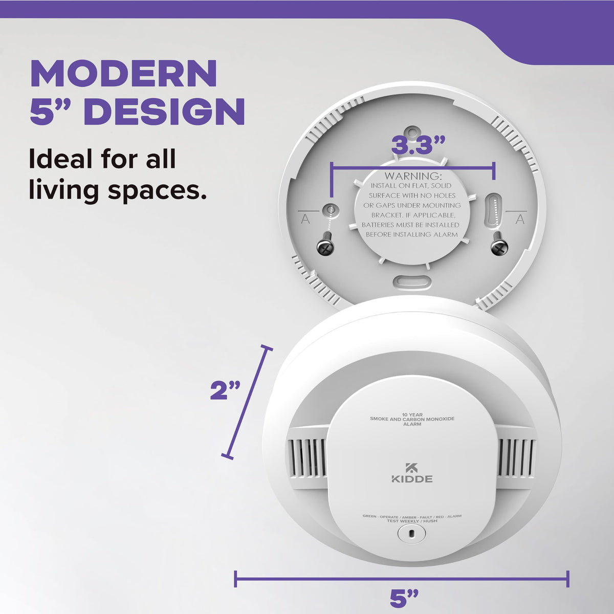 Smoke & Carbon Monoxide Detector 10-Year Battery 2 Pack X24845