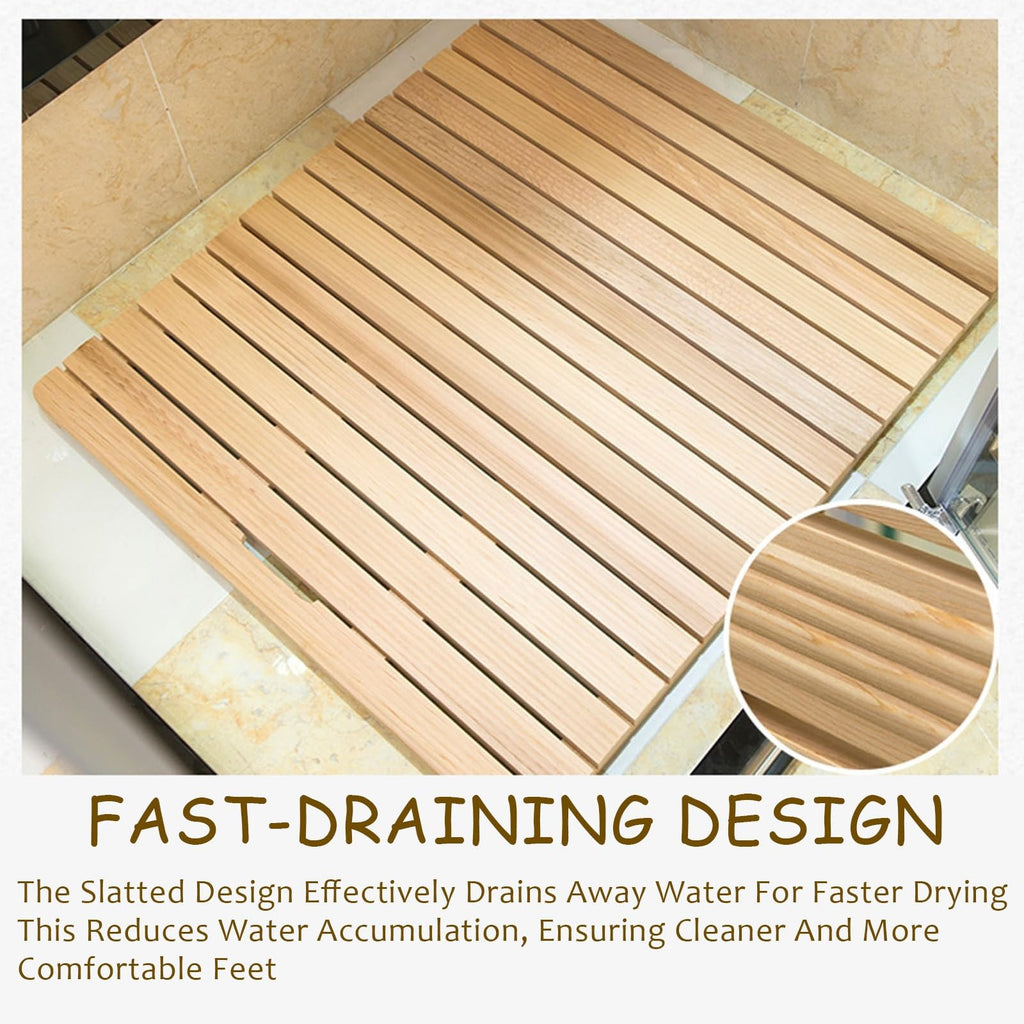 Red Cedar Shower Floor Mat 30x50/70/80/90cm H672678