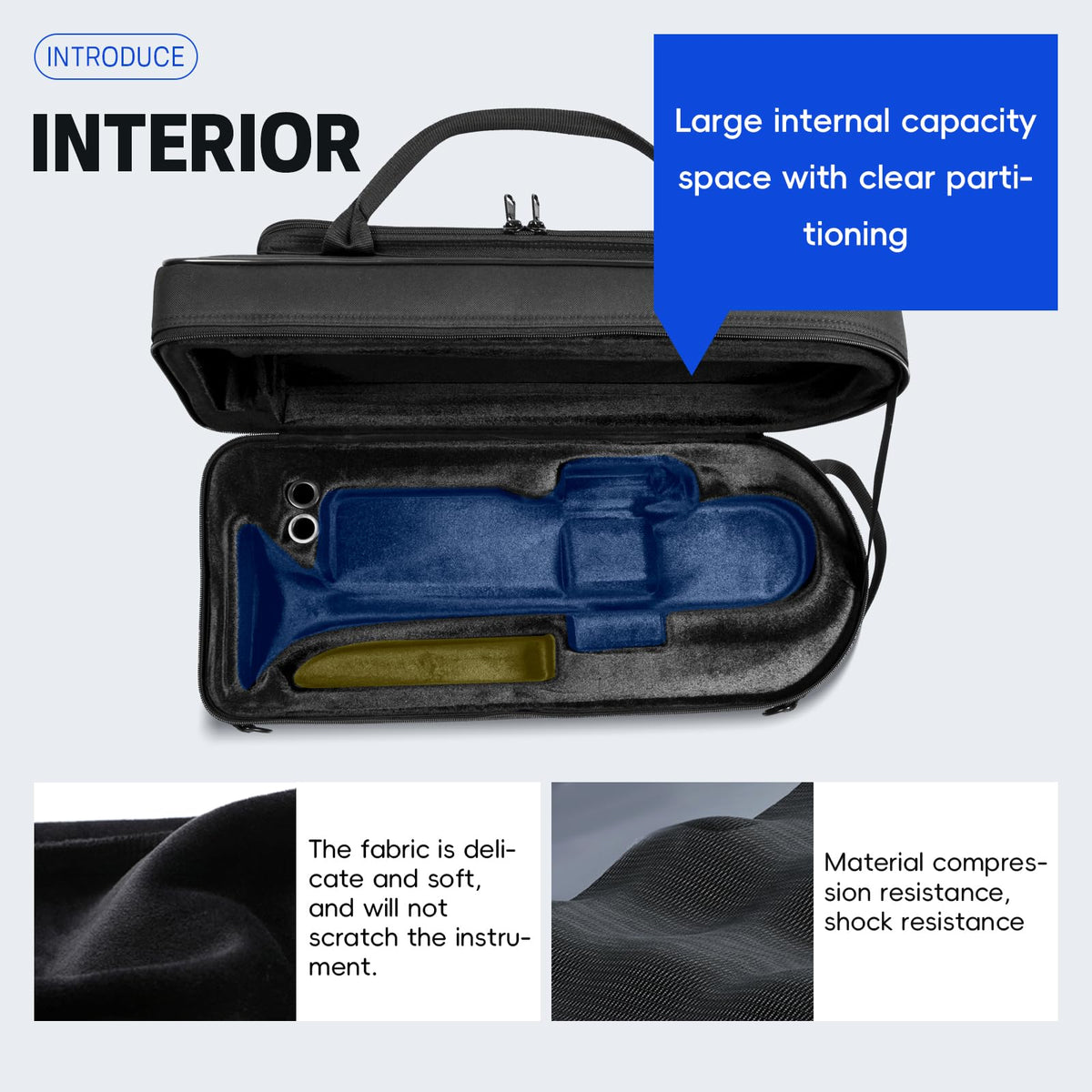 Lightweight Trumpet Case Soft Gig Bag Backpack Y72708