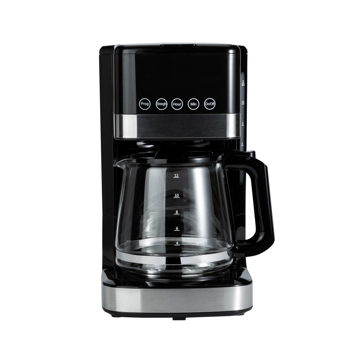 12 Cup Programmable Drip Coffee Maker with Glass Pot L119