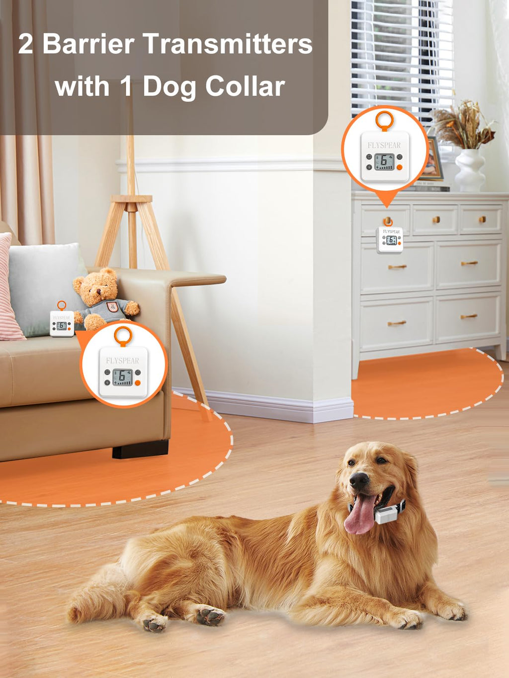Wireless Pet Barrier with 2 Transmitters R483006
