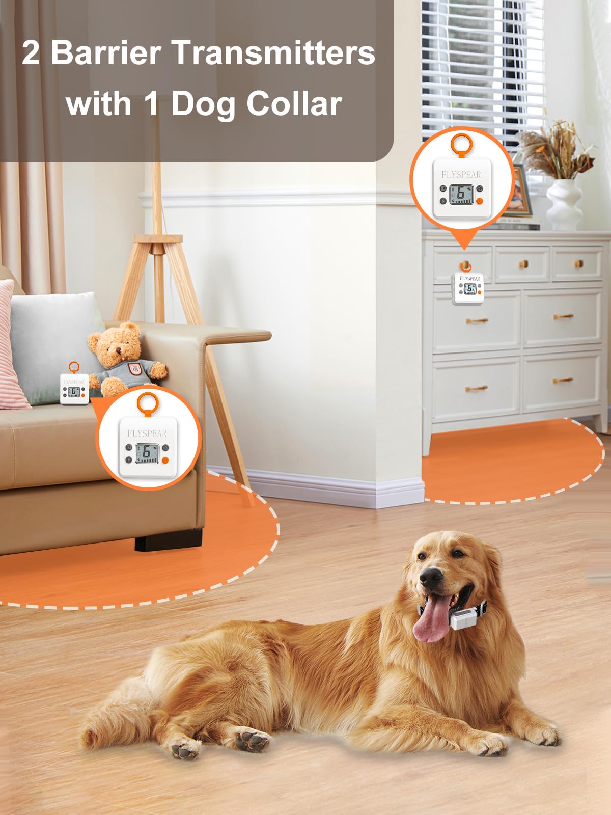 Wireless Pet Barrier with 2 Transmitters R483006