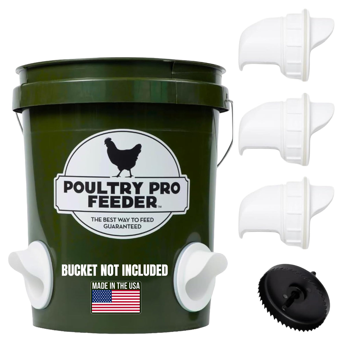 Chicken Feeder and Waterer Set with 3 Ports A682598