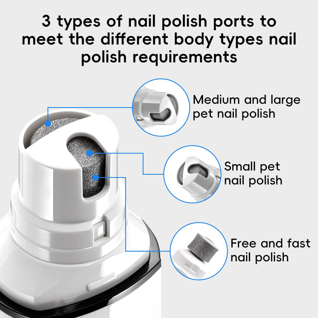 2-Speed Whisper-Quiet Electric Dog Nail Grinder V7819