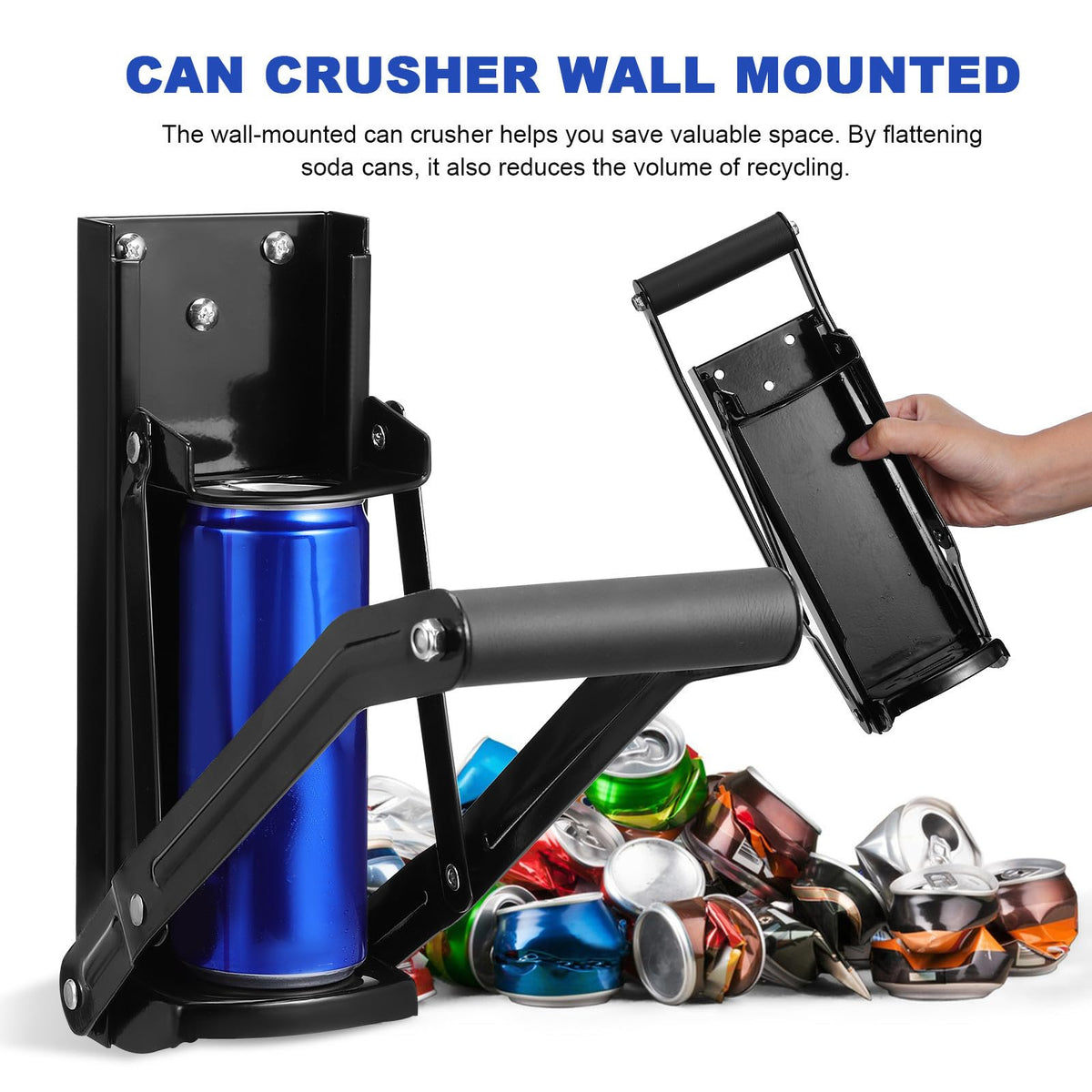 Wall Mounted Stainless Steel Can Crusher R57891
