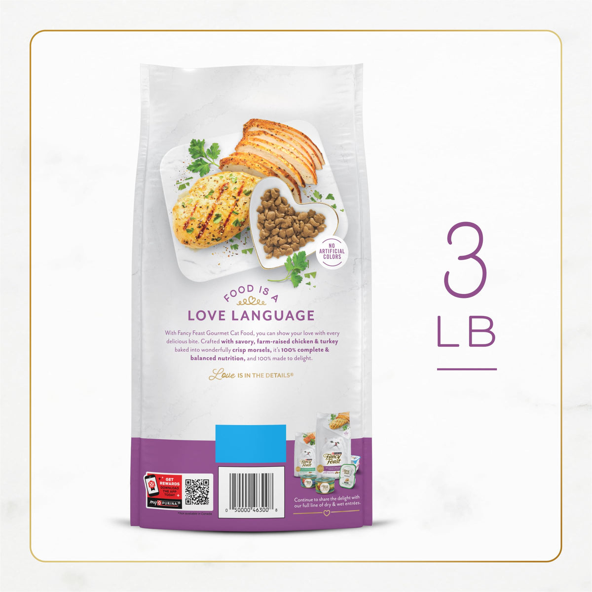 Chicken & Turkey Dry Cat Food 3lb Bag Z678947