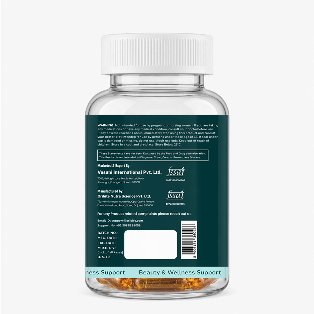 Moringa Seed Oil 1000mg 60 Capsules L124