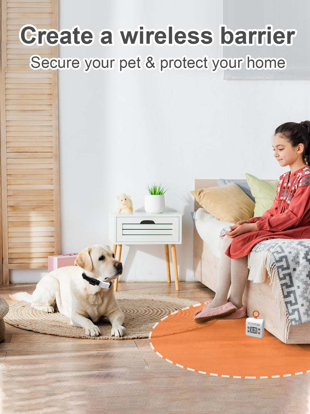 Wireless Pet Barrier with 2 Transmitters R483006