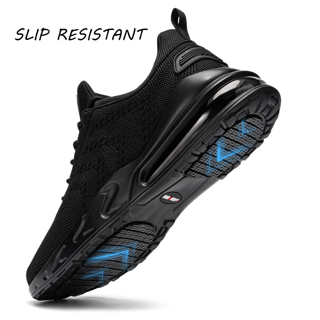 Men Non Slip Waterproof Slip-on Work Shoes D459578