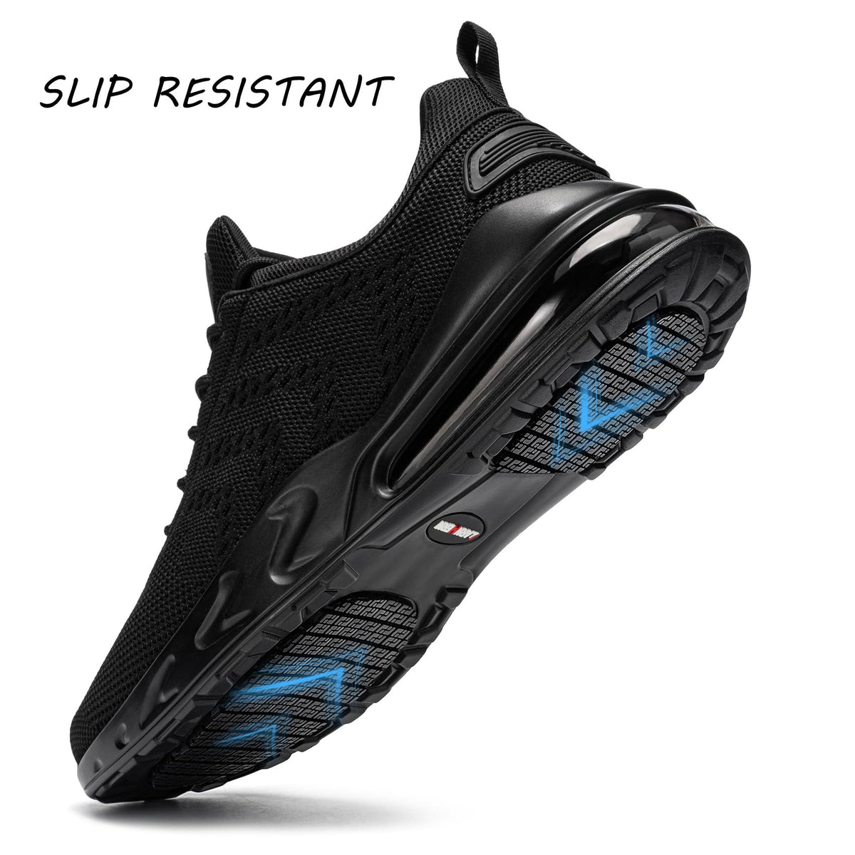Men Non Slip Waterproof Slip-on Work Shoes D459578