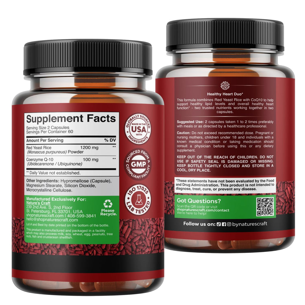 Red Yeast Rice with CoQ10 Supplement 120 Ct P65810