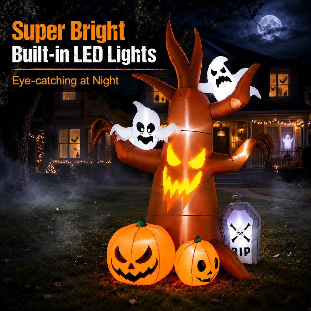 8FT Inflatable Ghost Tree Decoration Z125699