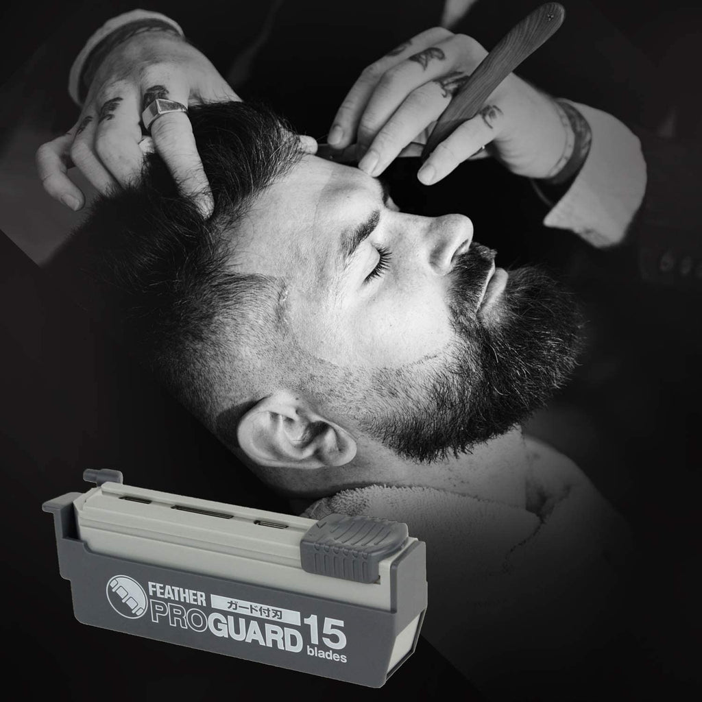 Single Straight Edge Razor Blades with Guard, 5 Pack of 15 L9604