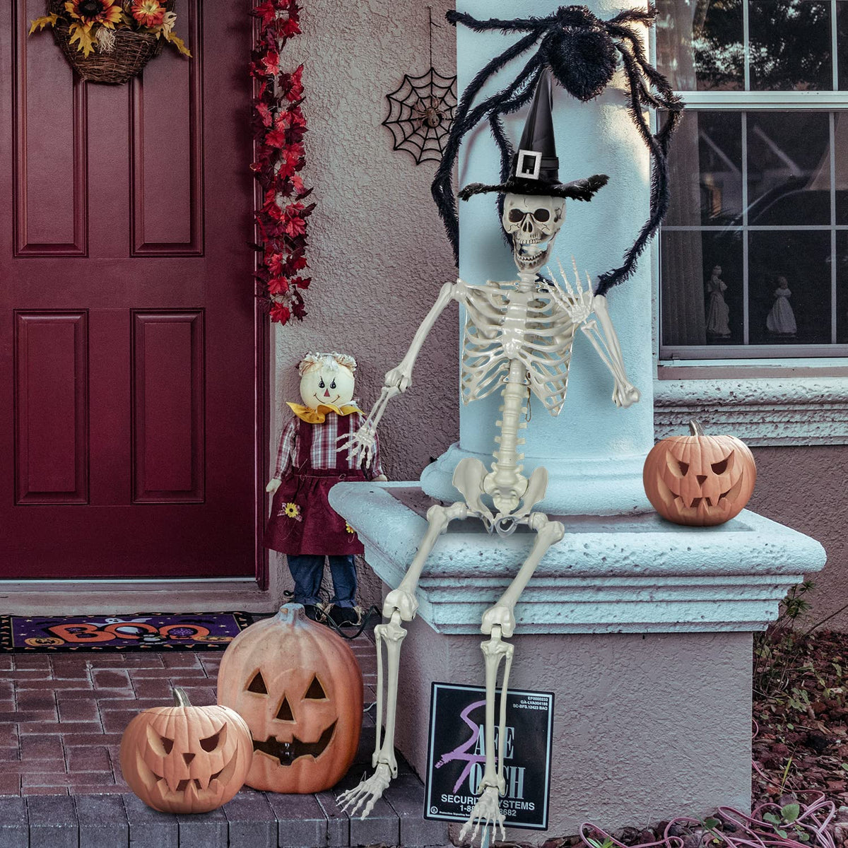 5.4ft Posable Life Size Skeleton with Movable Joints U62316
