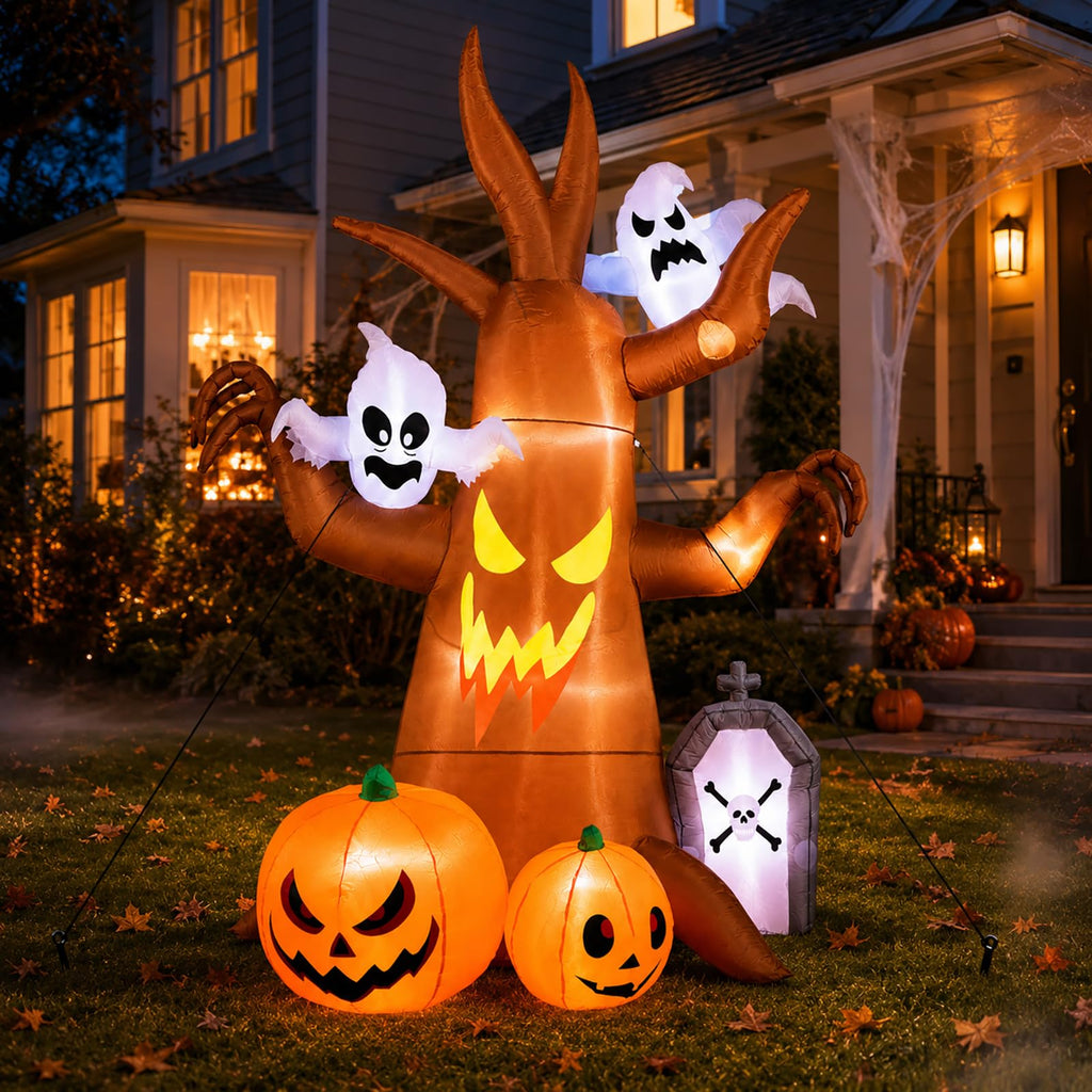 8FT Inflatable Ghost Tree Decoration Z125699