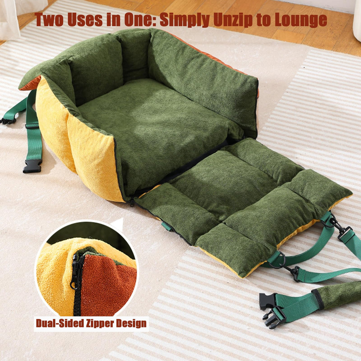 2-in-1 Dog Car Seat for Small Dogs P18773