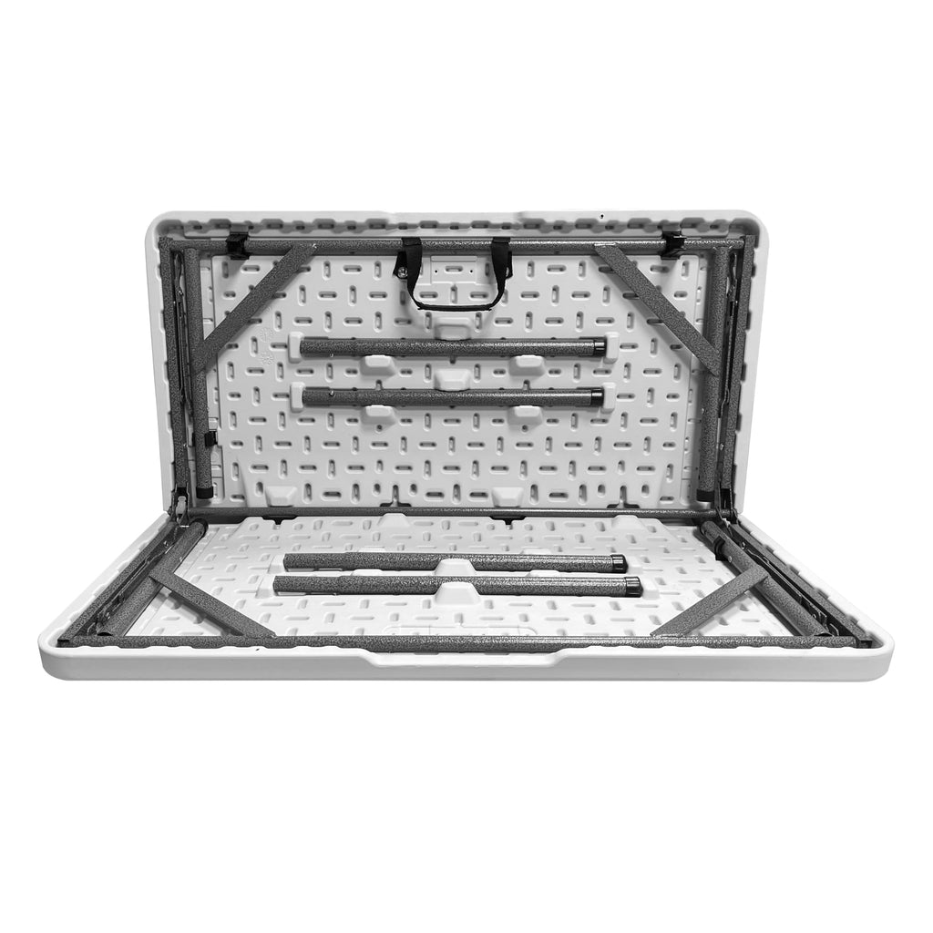 White Square Folding Table with Carry Handle G713