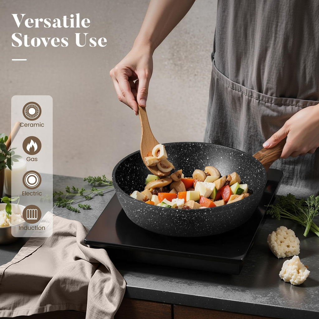 12 Pcs Non Stick Induction Cookware Set Q98066