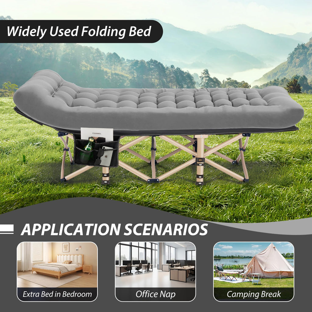 Folding Camping Cot with Mattress P974300