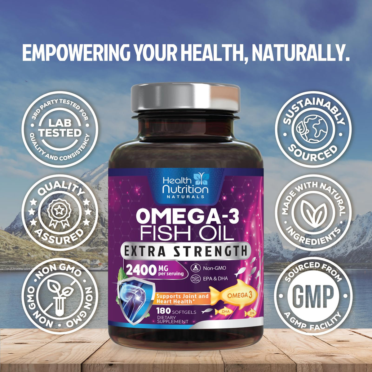 Omega 3 Fish Oil 2400mg Softgels G325032