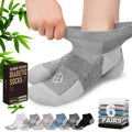 Low Cut Diabetic Socks for Men, 6 Pairs N286076