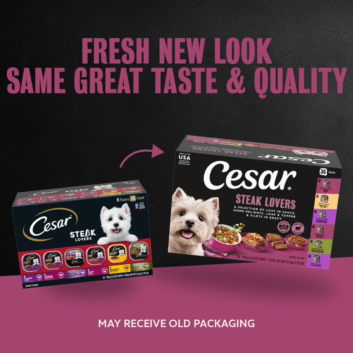 Steak Lovers Variety Pack Wet Dog Food 3.5 oz 36 Count P584907