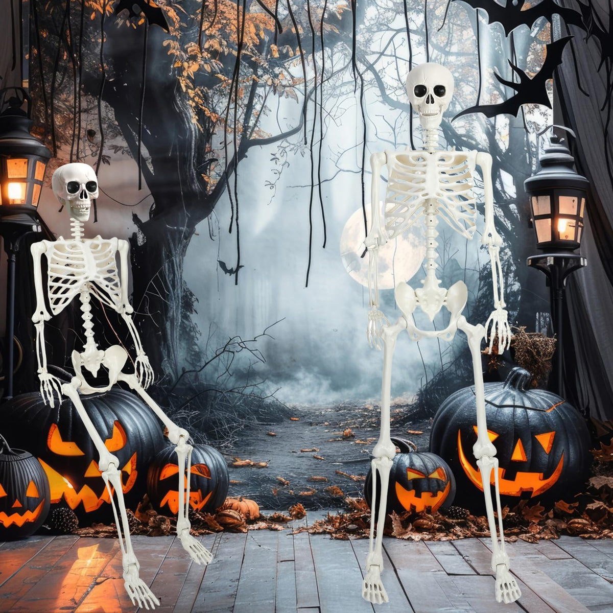 5.4Ft/165cm Life Size Skeleton with Movable Joints J695
