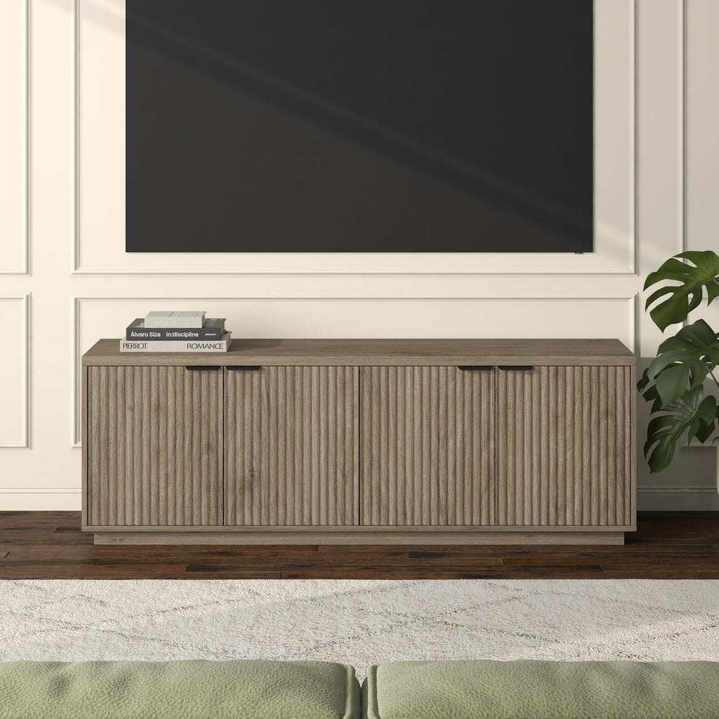 70" Weathered Gray TV Stand S2702