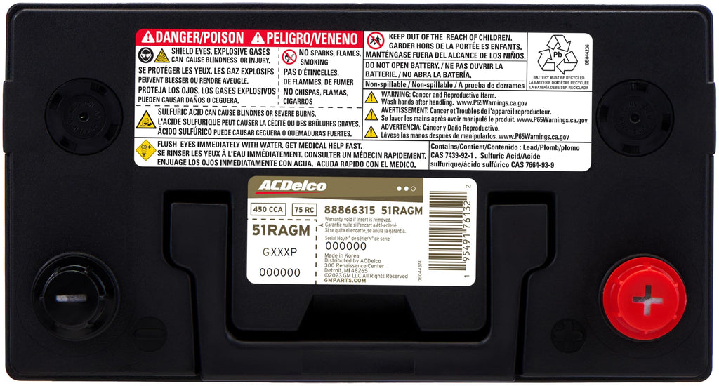AGM BCI Group 51R Car Battery N69450