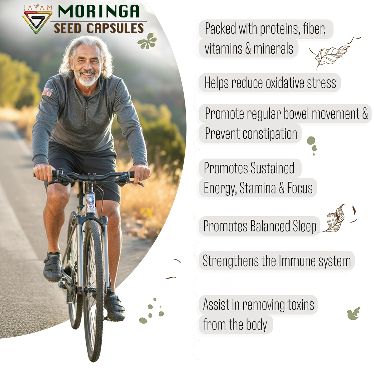 Organic Moringa Seed Capsules 120 Capsules I805