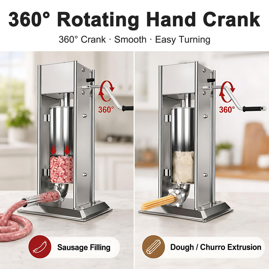 Stainless Steel Vertical Sausage Filler & Churro Press T2186