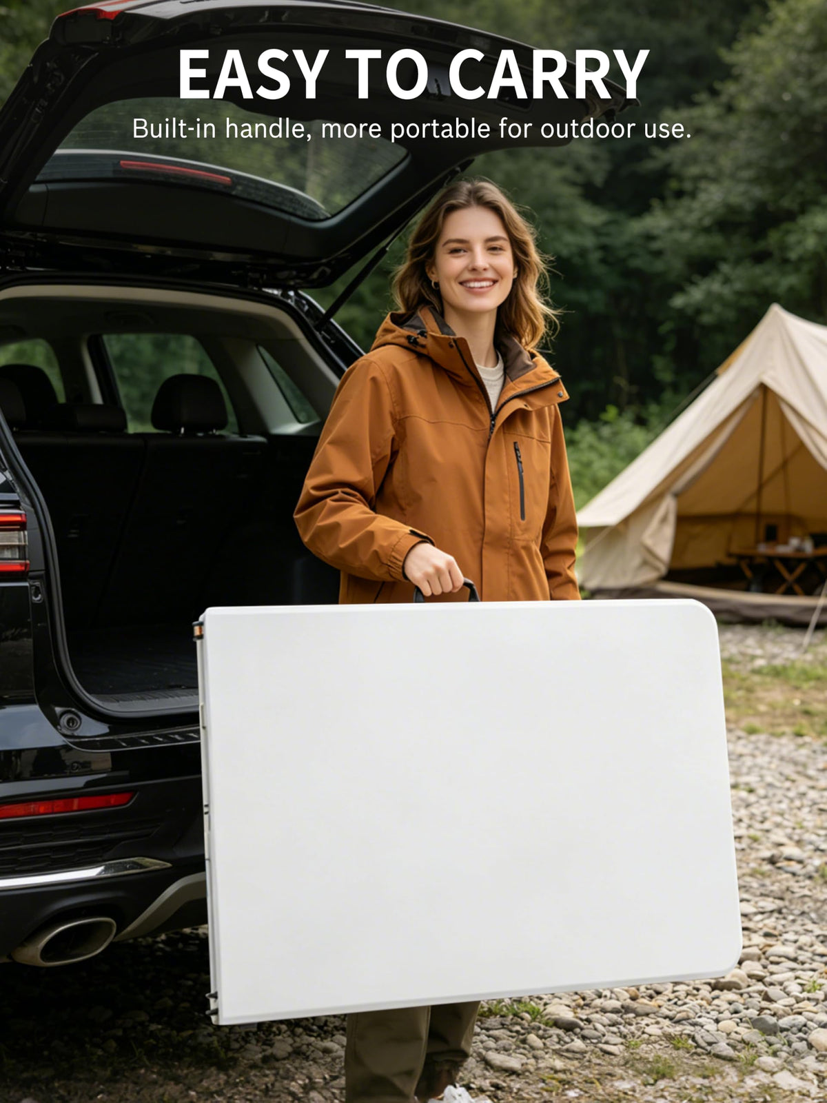 6Ft Heavy Duty Portable Plastic Folding Table I991