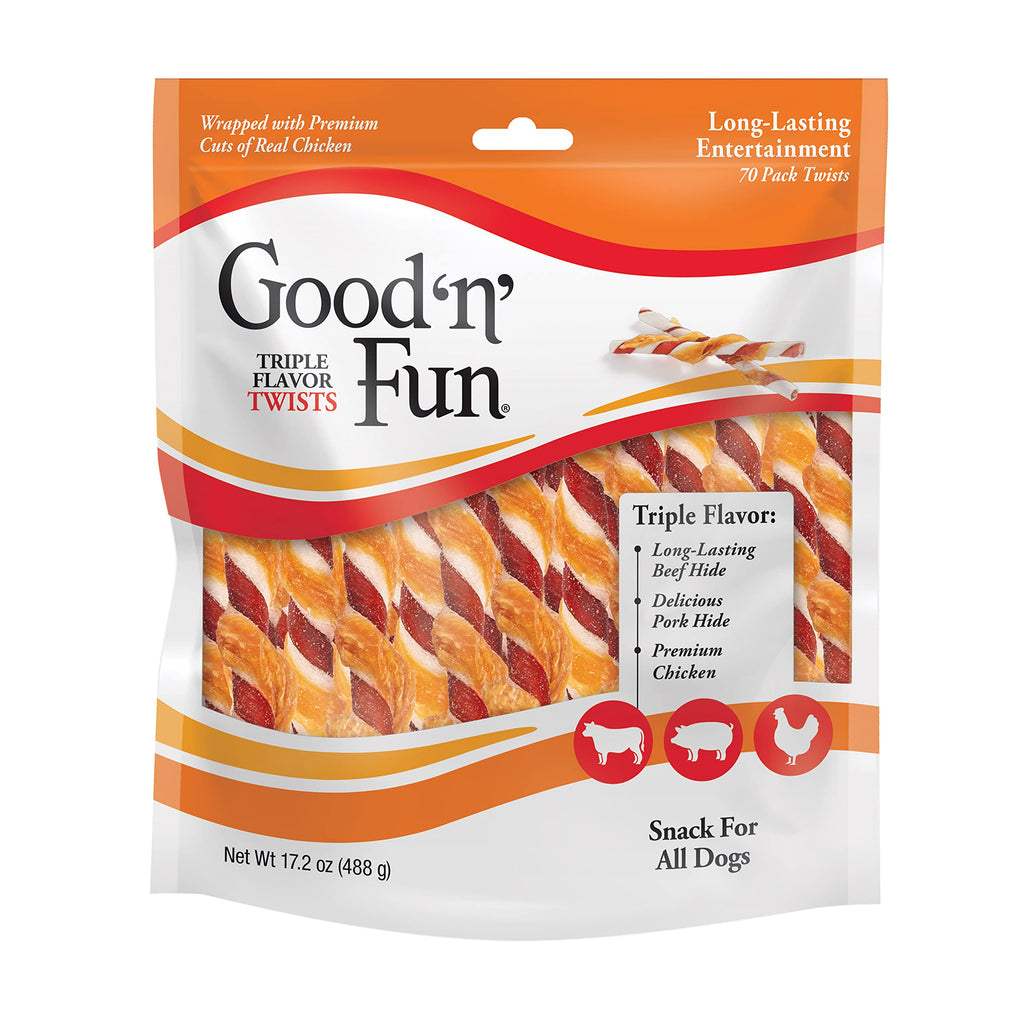 Long-Lasting Dog Treat with Real Protein, 70 Count D78108