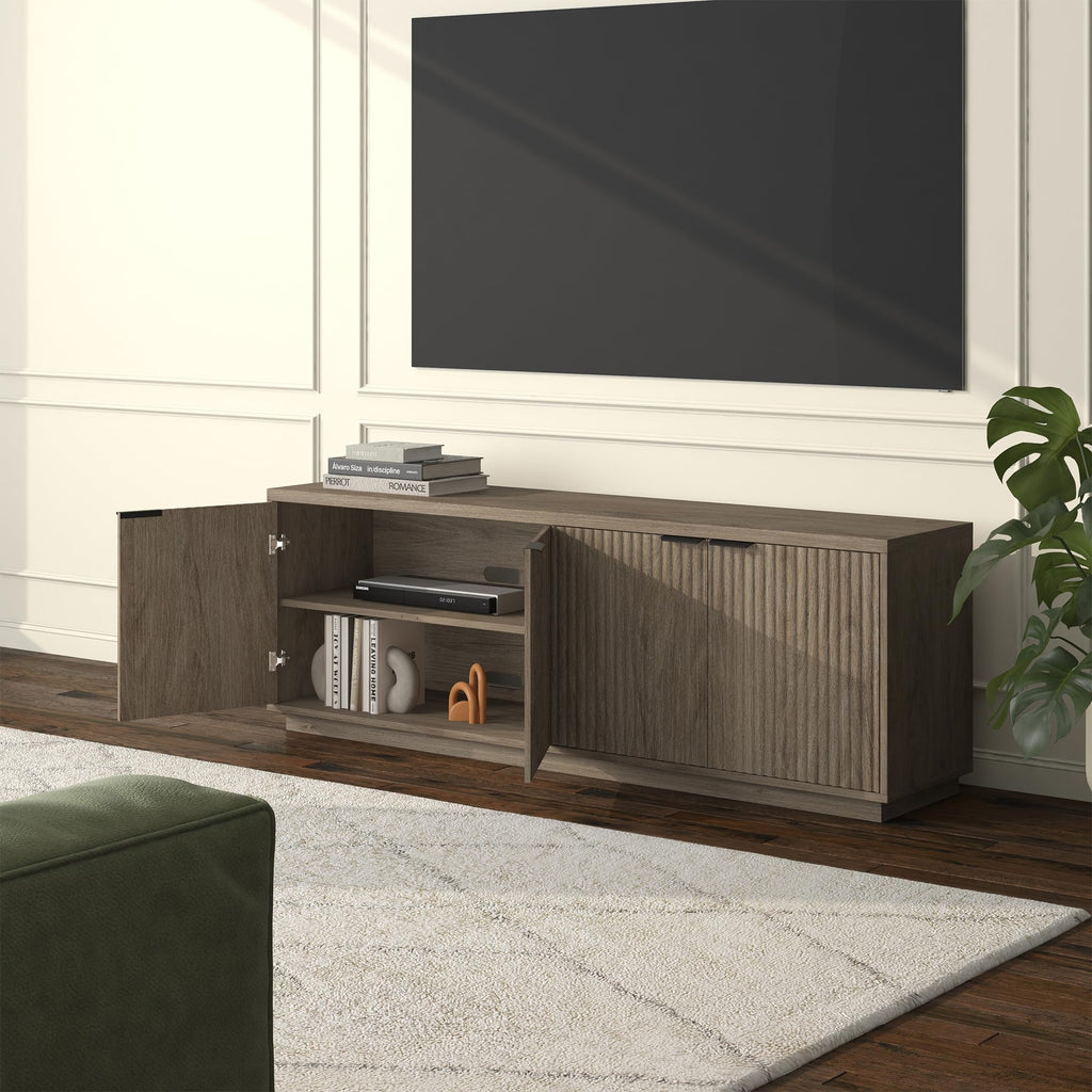 70" Weathered Gray TV Stand S2702