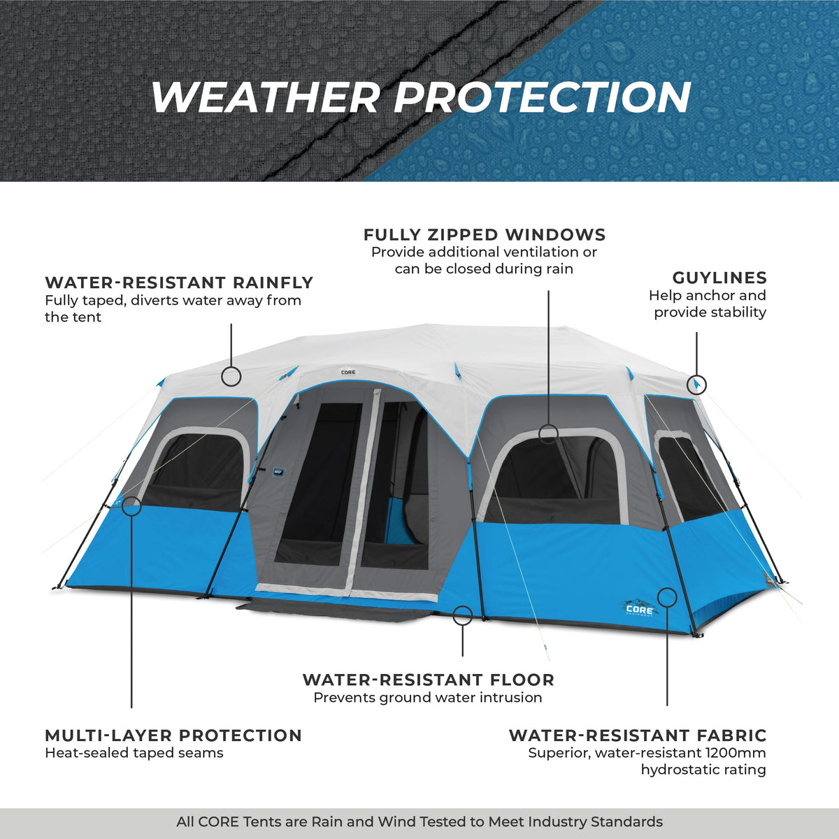 Instant Cabin Tents with LED Lights H9200