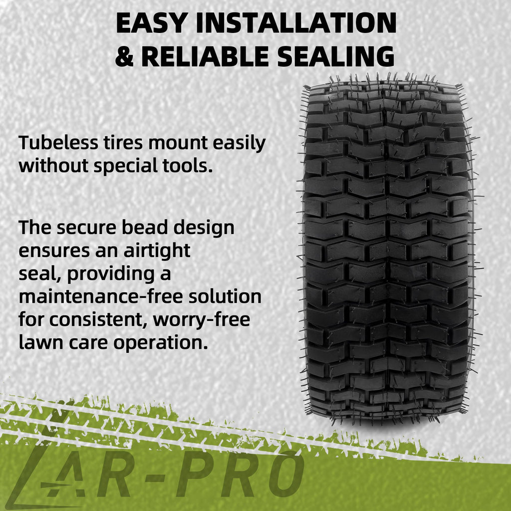 15x6.00-6 Tubeless Tire 4 Ply Turf Treads F2133
