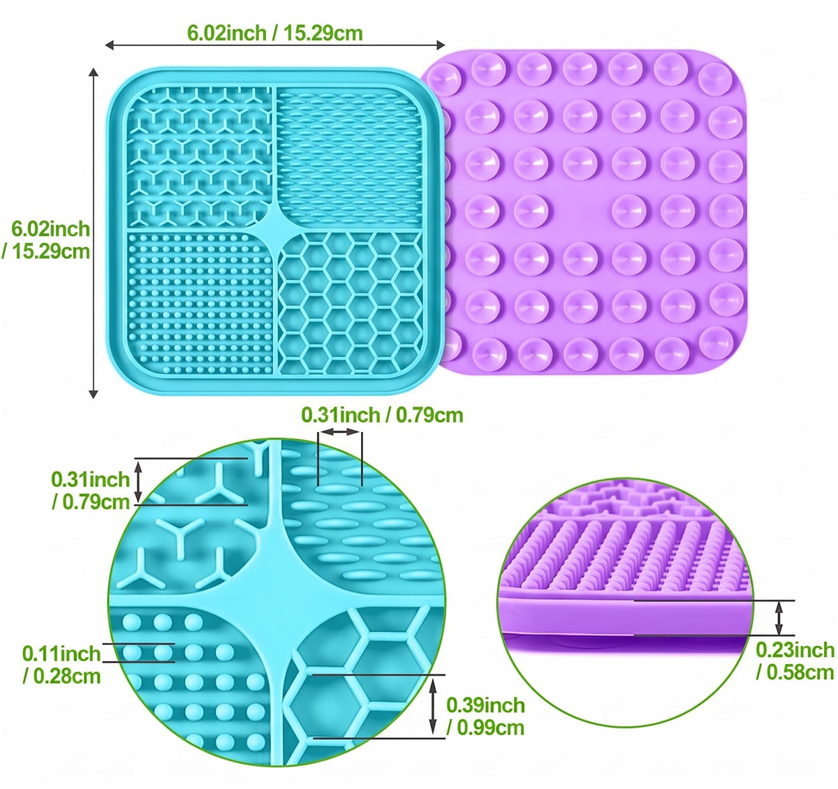3PCS Lick Mat for Dogs and Cats with Suction Cups W2290