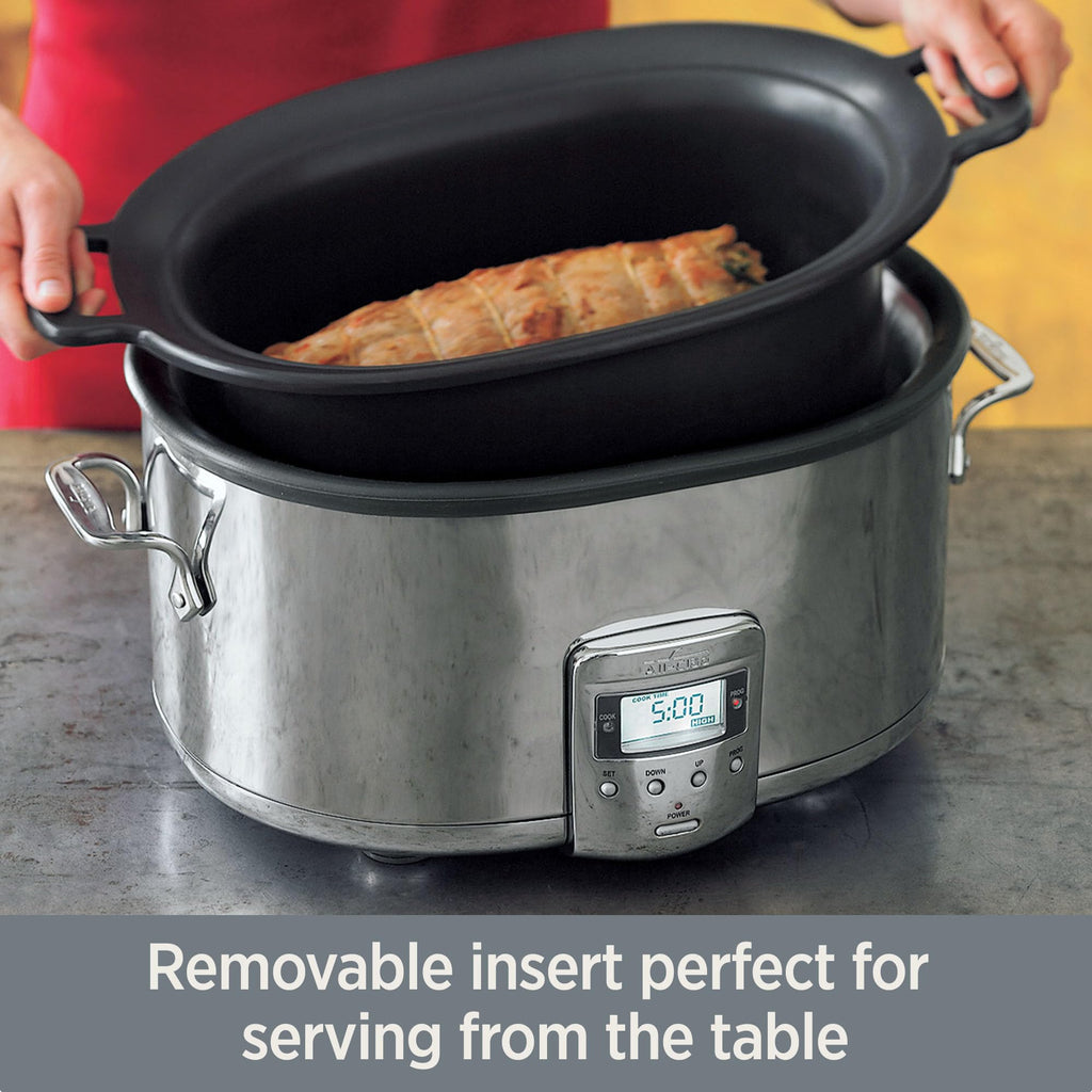 Stainless Steel Electric Slow Cooker 7-Quart T684305