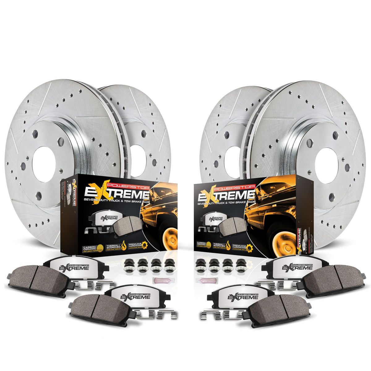 Front & Rear Brake Pad & Rotor Kit S218369
