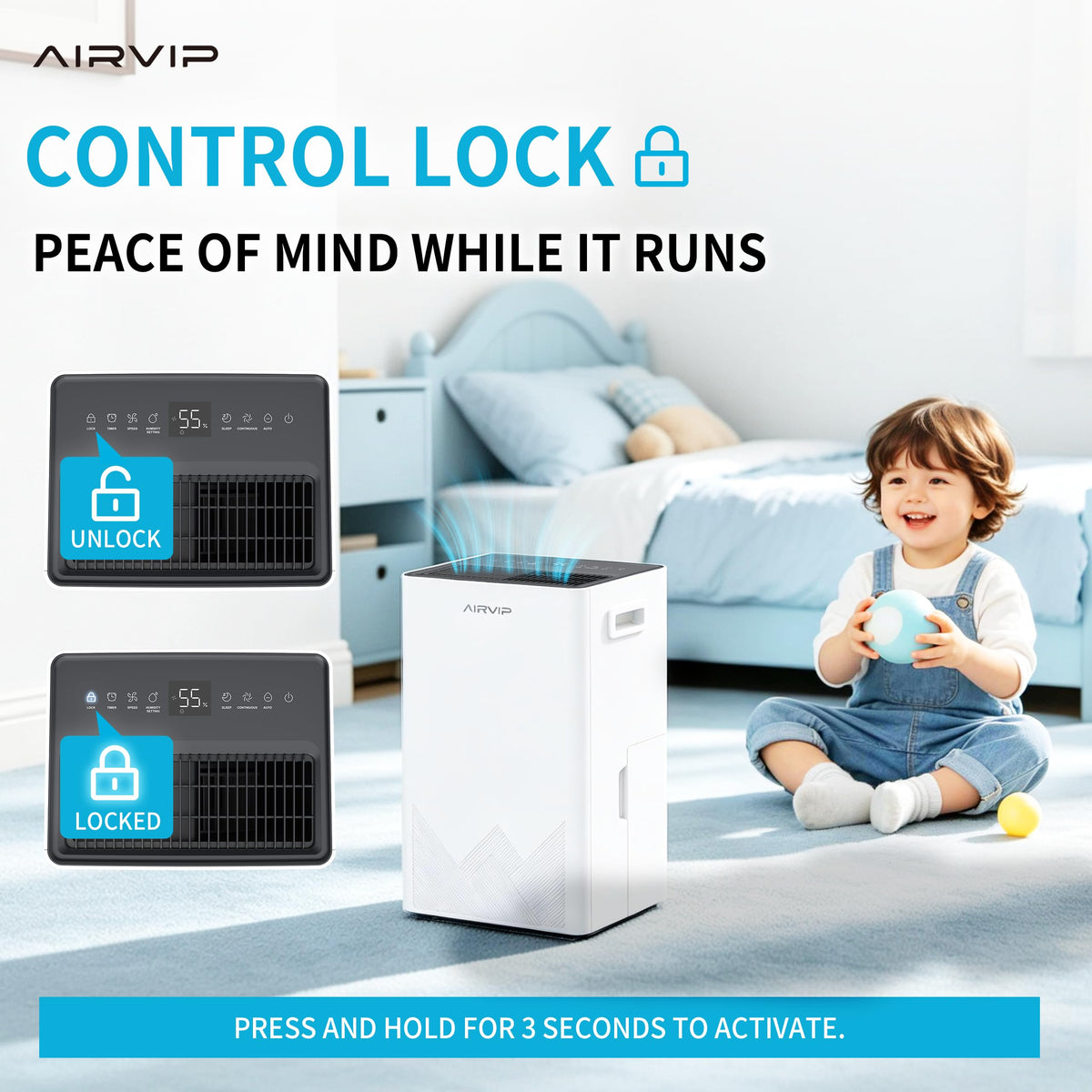 50 Pints Dehumidifier with Drain Hose T22125