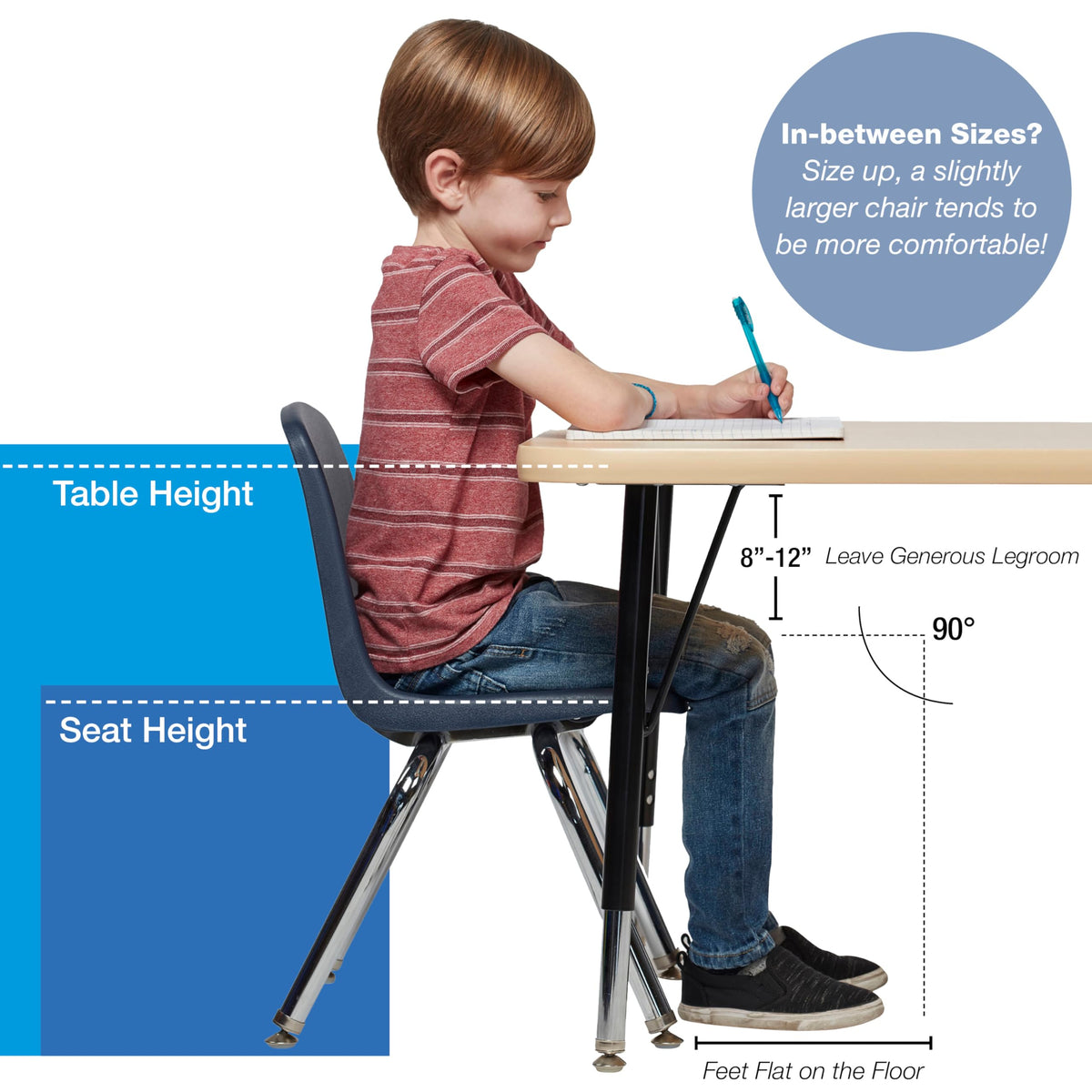 18" Light Gray School Stack Chair R417